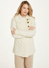 Cardigan da donna in lana merinos supersoft con bottoni lungo