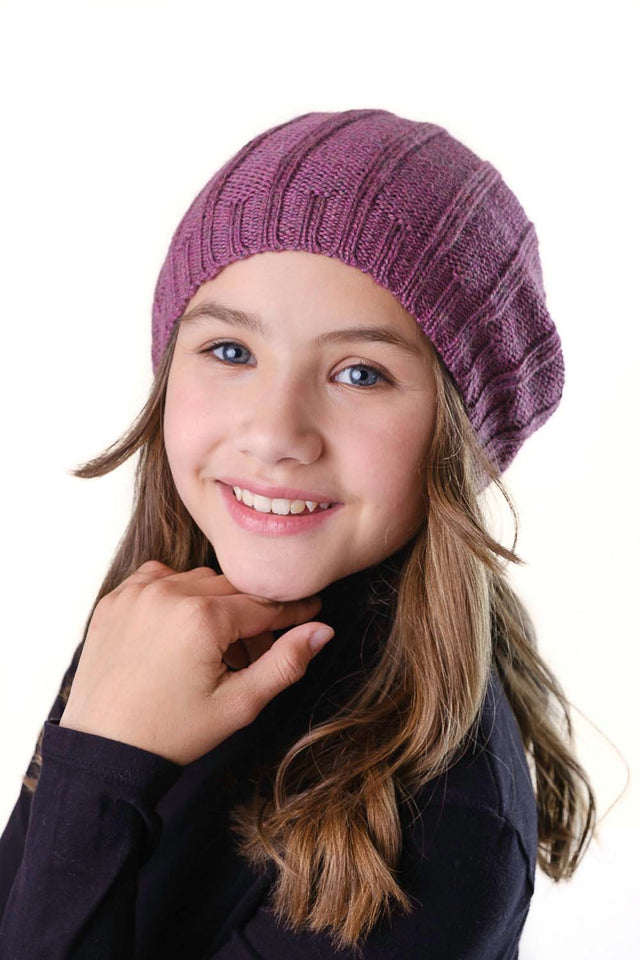 Cappellino Beanie per bambini in pura baby alpaca