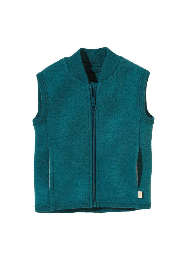 Disana waistcoat for children in pure organic boiled wool