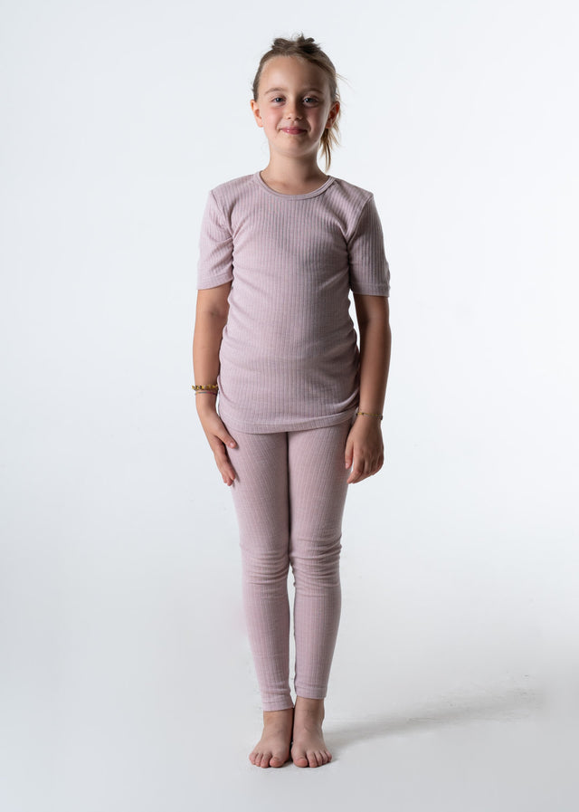 Leggings per bambini Altramoda in lana, cotone bio e seta