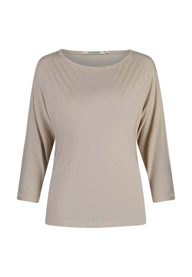 Maglia Simper panna da donna in Ecovero