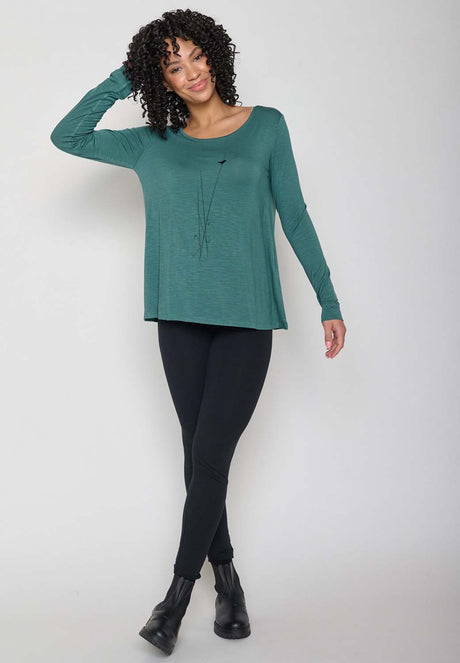 Ecovero Women's Green Nature Reed Sweater