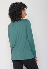 Maglia Nature Reed verde da donna in Ecovero