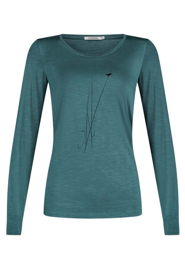 Maglia Nature Reed verde da donna in Ecovero