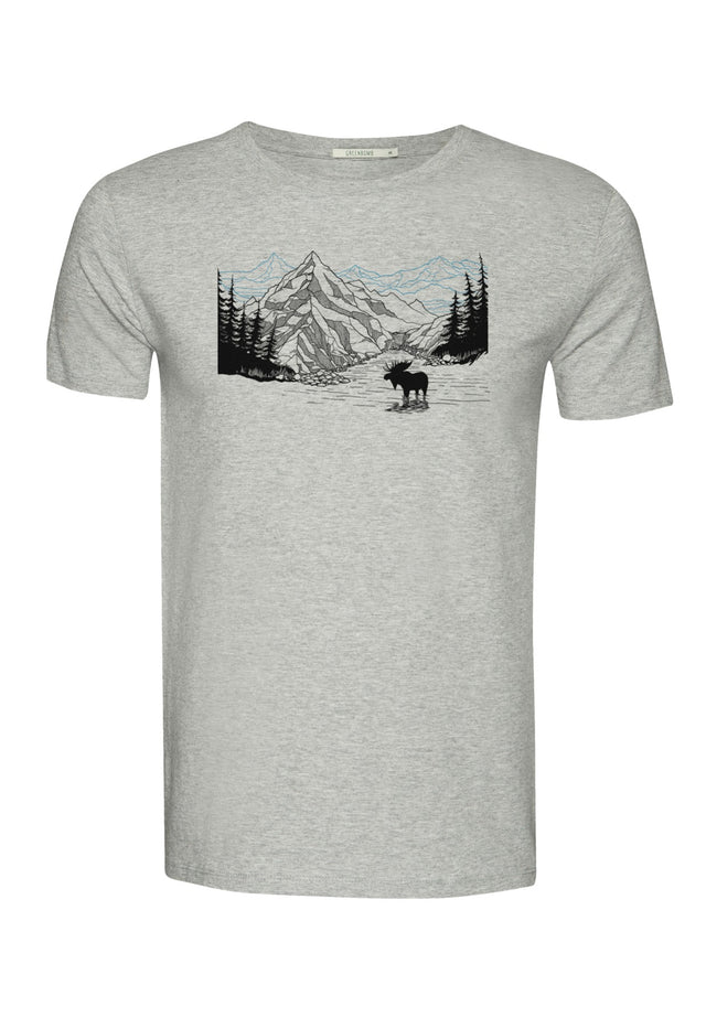 Maglia Moose Mountain grigia da uomo in Ecovero