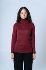 Women's Organic Wool and Silk Turtleneck Sweater