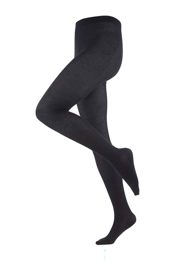 Seline Black Organic Cotton Women's Tights