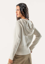 Seffa women's hooded sweater in pure organic cotton