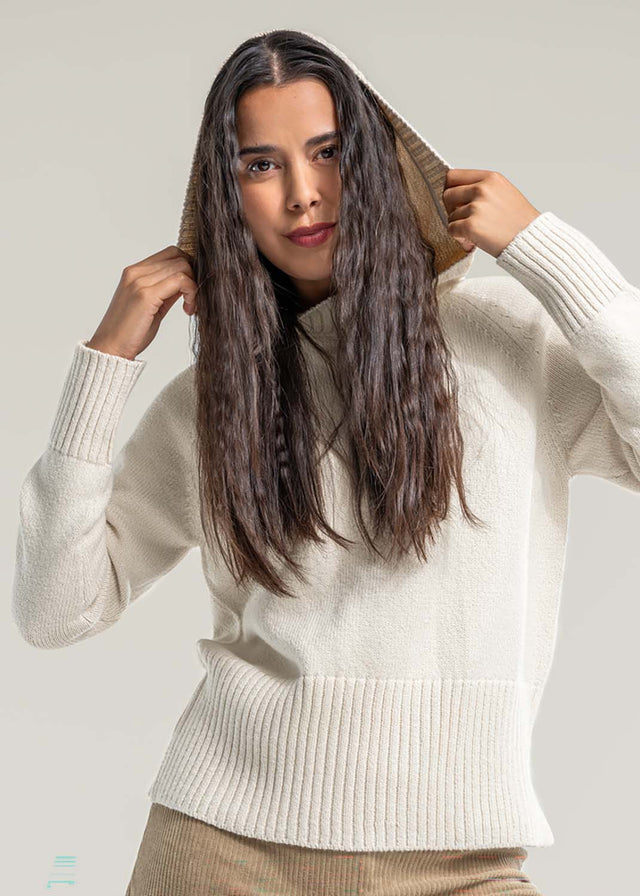 Seffa women's sweater in pure organic cotton