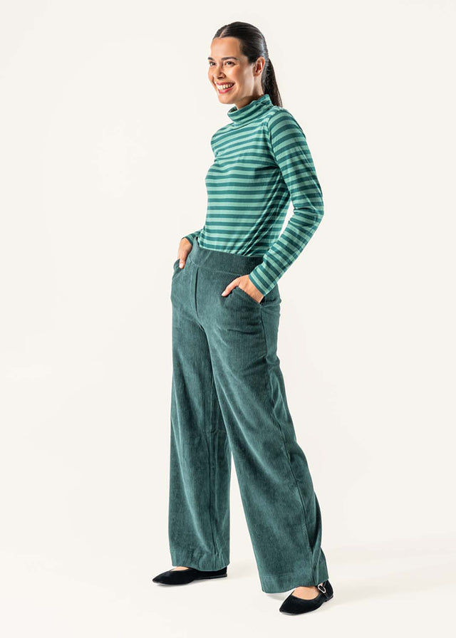 Parselina Women's Trousers in Organic Cotton Velvet