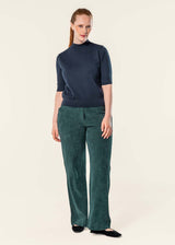 Parselina Women's Trousers in Organic Cotton Velvet