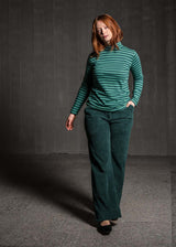 Parselina Women's Trousers in Organic Cotton Velvet