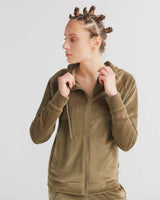 Nicky Women's Hooded Jacket in Organic Cotton Chenille