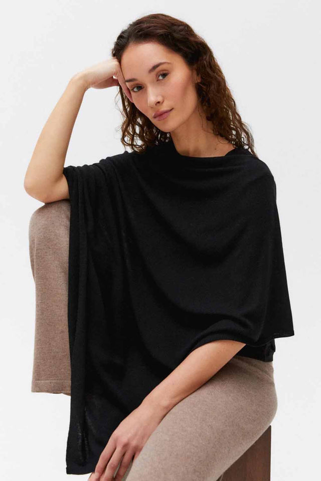 Poncho Petrine in Cashmere e Bamboo