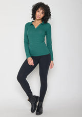 Women's Earth Ribbed Collared Sweater in Ecovero