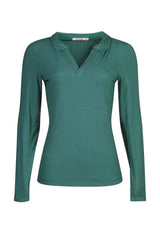 Women's Earth Ribbed Collared Sweater in Ecovero