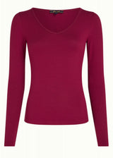 Carice Women's Long Sleeve V-Neck ECOVERO™ Viscose Top