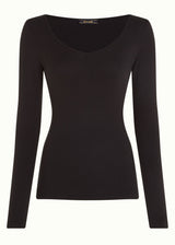 Carice Women's Long Sleeve V-Neck ECOVERO™ Viscose Top