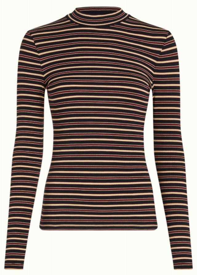 Pimm Turtle Women's ECOVERO™ Striped Turtleneck Sweater