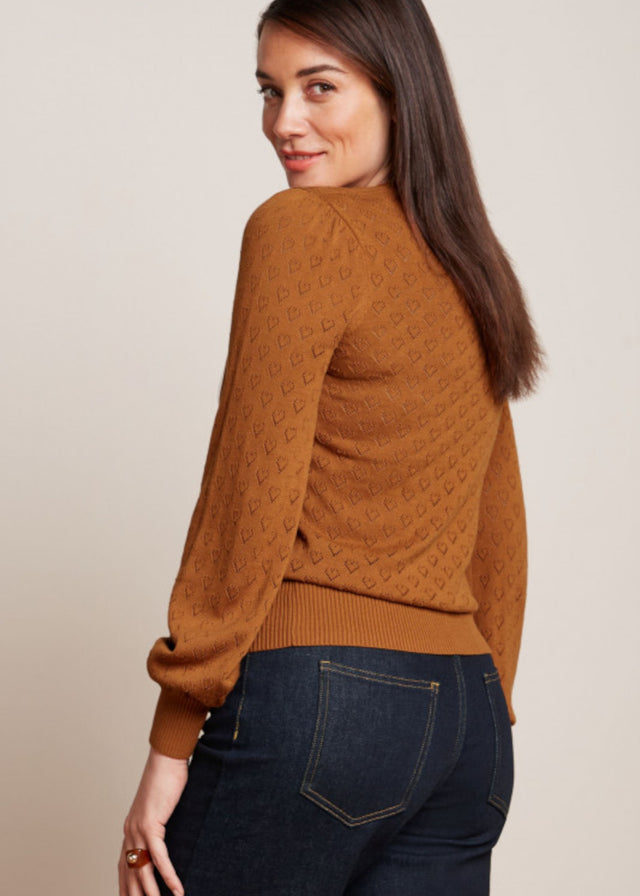 Women's Yoke Sweater in Organic Cotton