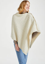 Supersoft Merino Wool Women's Cape with Buttons