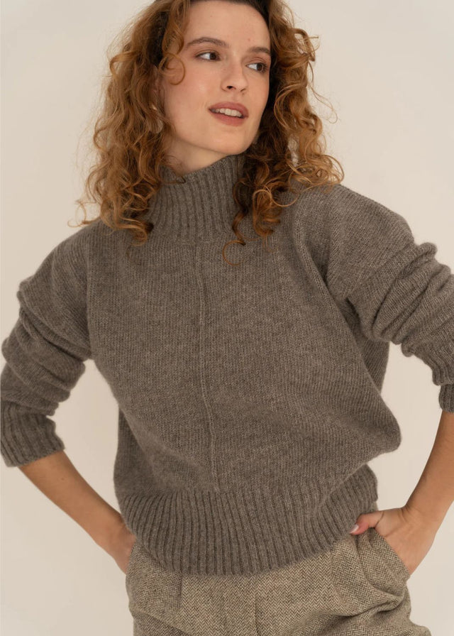 Maglione Emma da donna in Alpaca e lana riciclata