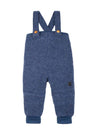 Children's overalls in organic boiled wool