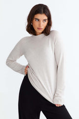 Maglia Pia a lupetto da donna in Cashmere e Bamboo