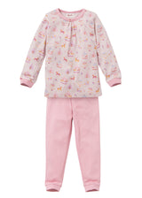 Pink Organic Cotton Carousel Print Girls Pyjamas