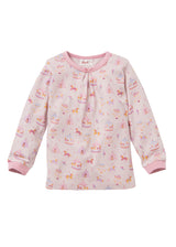 Pink Organic Cotton Carousel Print Girls Pyjamas