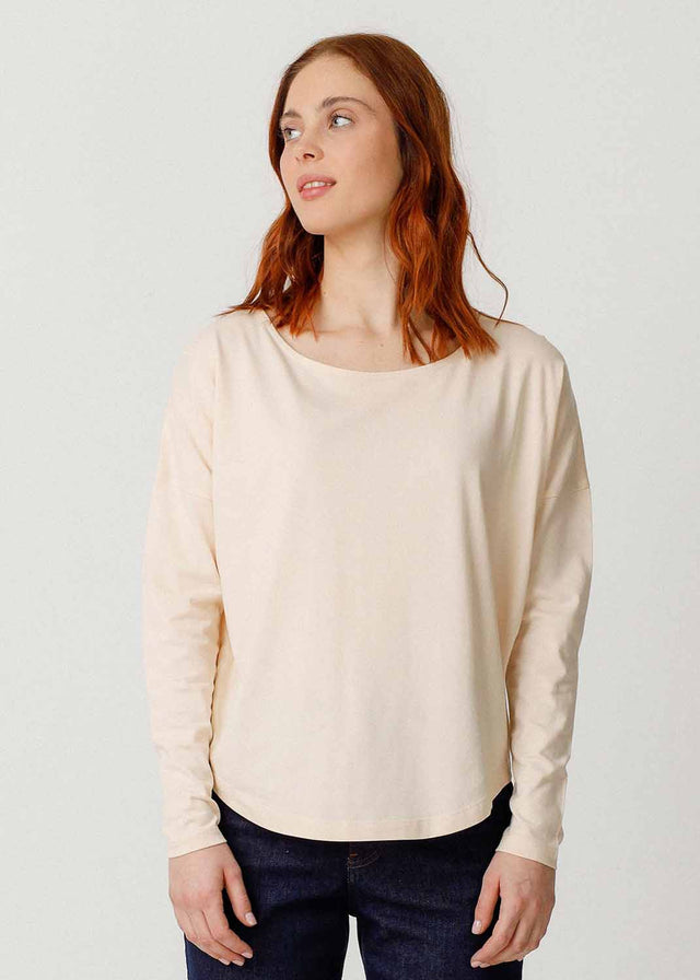 Hogei Cream Women's Organic Cotton and Modal T-Shirt