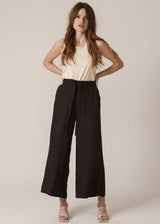 Dona Black culottes for women in sustainable Ecovero viscose