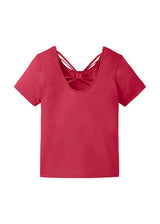 T-shirt da donna in cotone biologico con dettaglio dietro