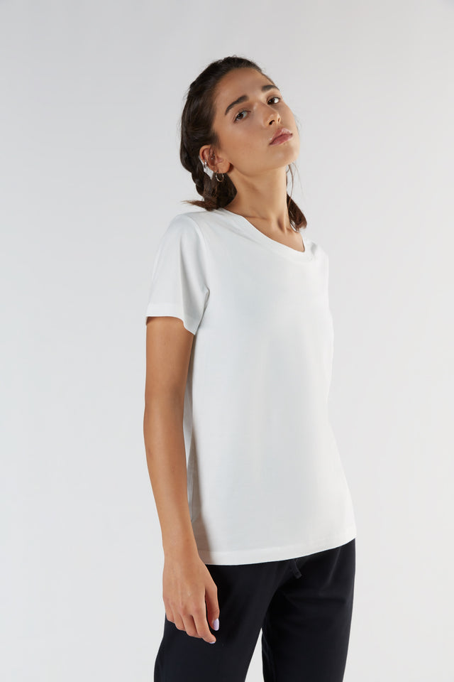 T-shirt Sport Loose Fit in Cotone Biologico e Micromodal