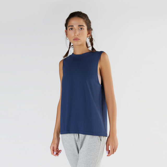 Loose Fit Sport Tank Top in Organic Cotton and Micromodal