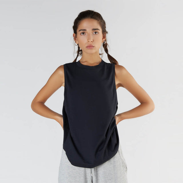 Loose Fit Sport Tank Top in Organic Cotton and Micromodal