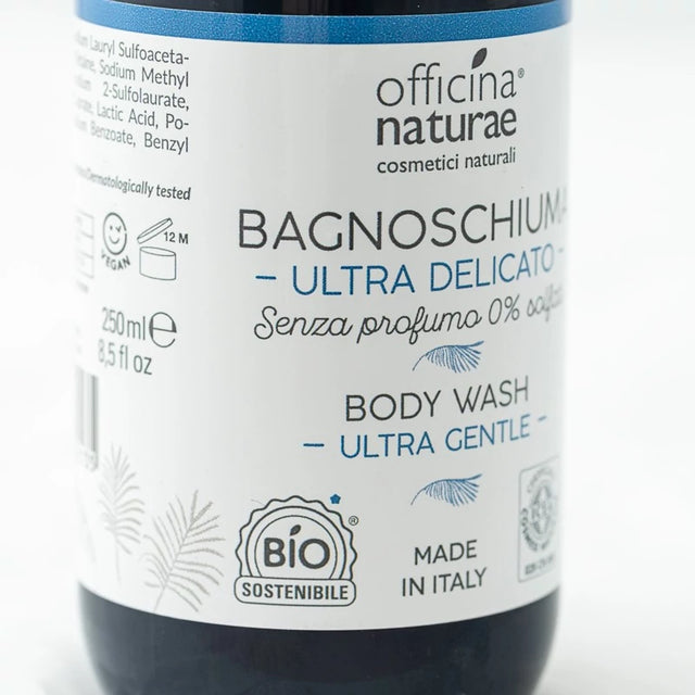 Bagnoschiuma ultra delicato senza profumo EcoBio Vegan