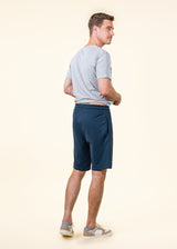 Blue organic cotton men's shorts