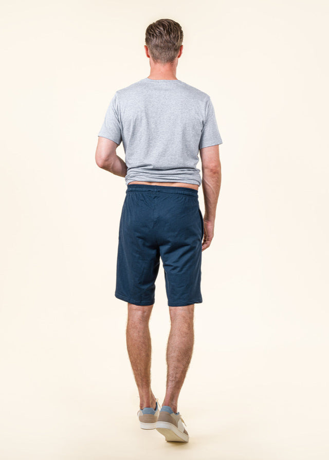 Blue organic cotton men's shorts