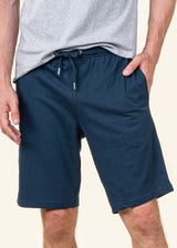 Blue organic cotton men's shorts