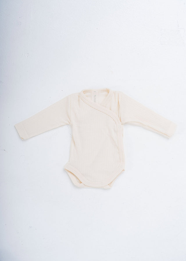 Altramoda Baby Kimono Bodysuit in Wool, Organic Cotton and Silk