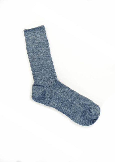 Thin short socks in organic wool and cotton