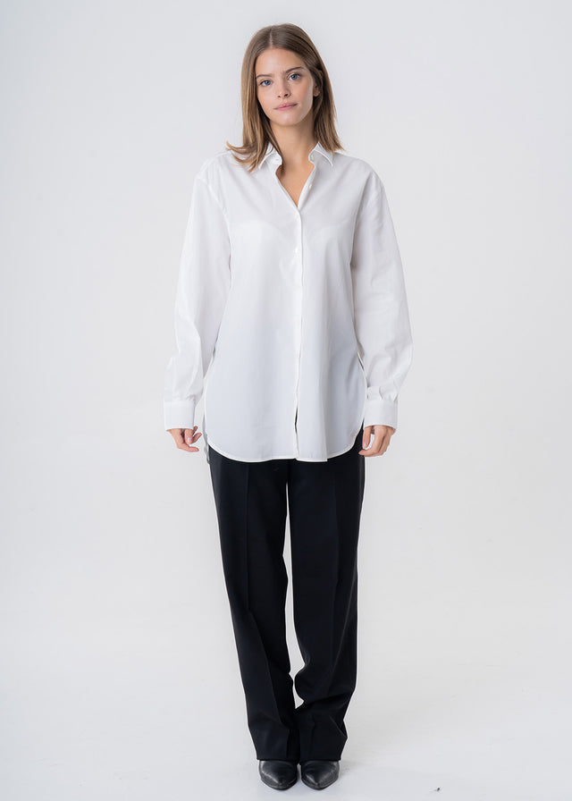 Women's basic shirt in pure organic cotton