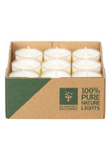 PURE NATURE Tealight Candles in rapeseed oil - duration 7h