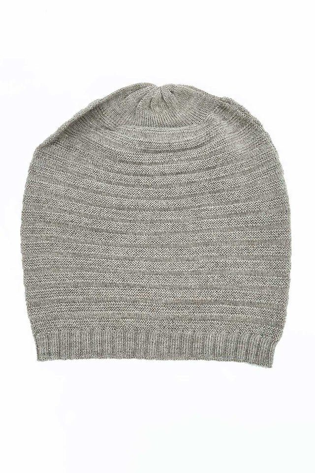 Cappello a coste unisex in pura baby alpaca