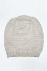 Cappello a coste unisex in pura baby alpaca