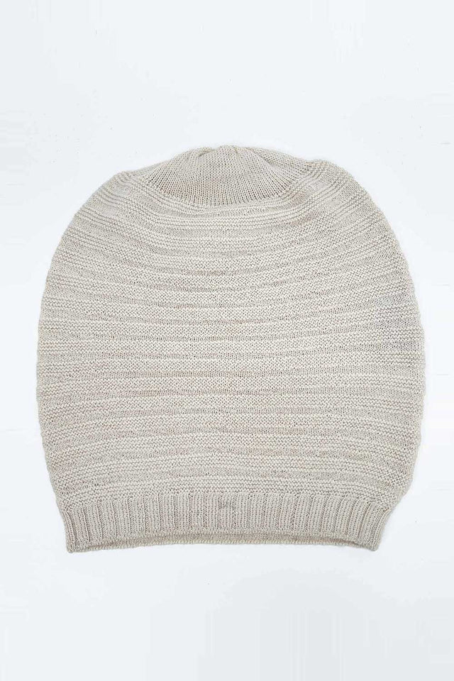 Cappello a coste unisex in pura baby alpaca