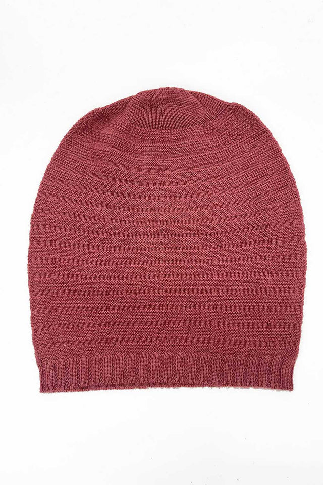 Cappello a coste unisex in pura baby alpaca