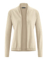 Women's knitted jacket in hemp and organic cotton