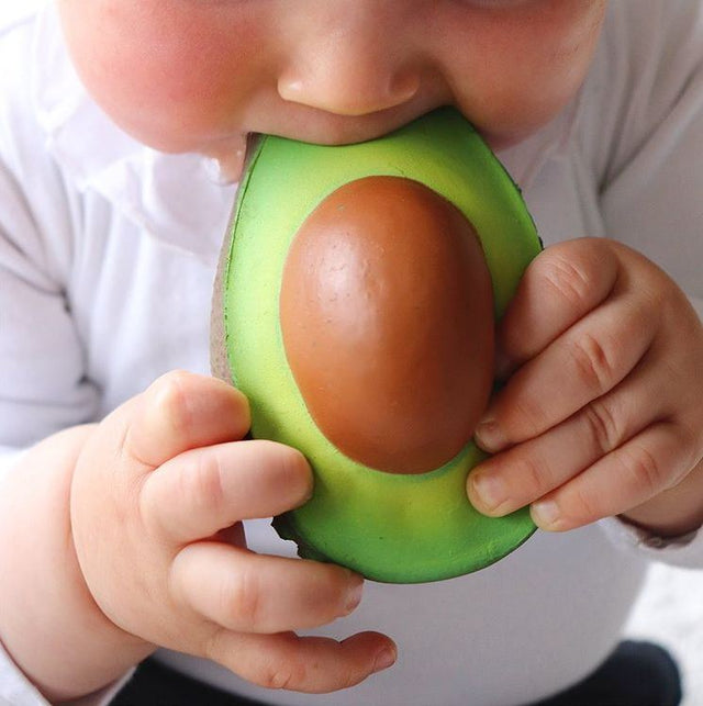 FRUITS&amp;VEGGIES AVOCADO teether in natural rubber